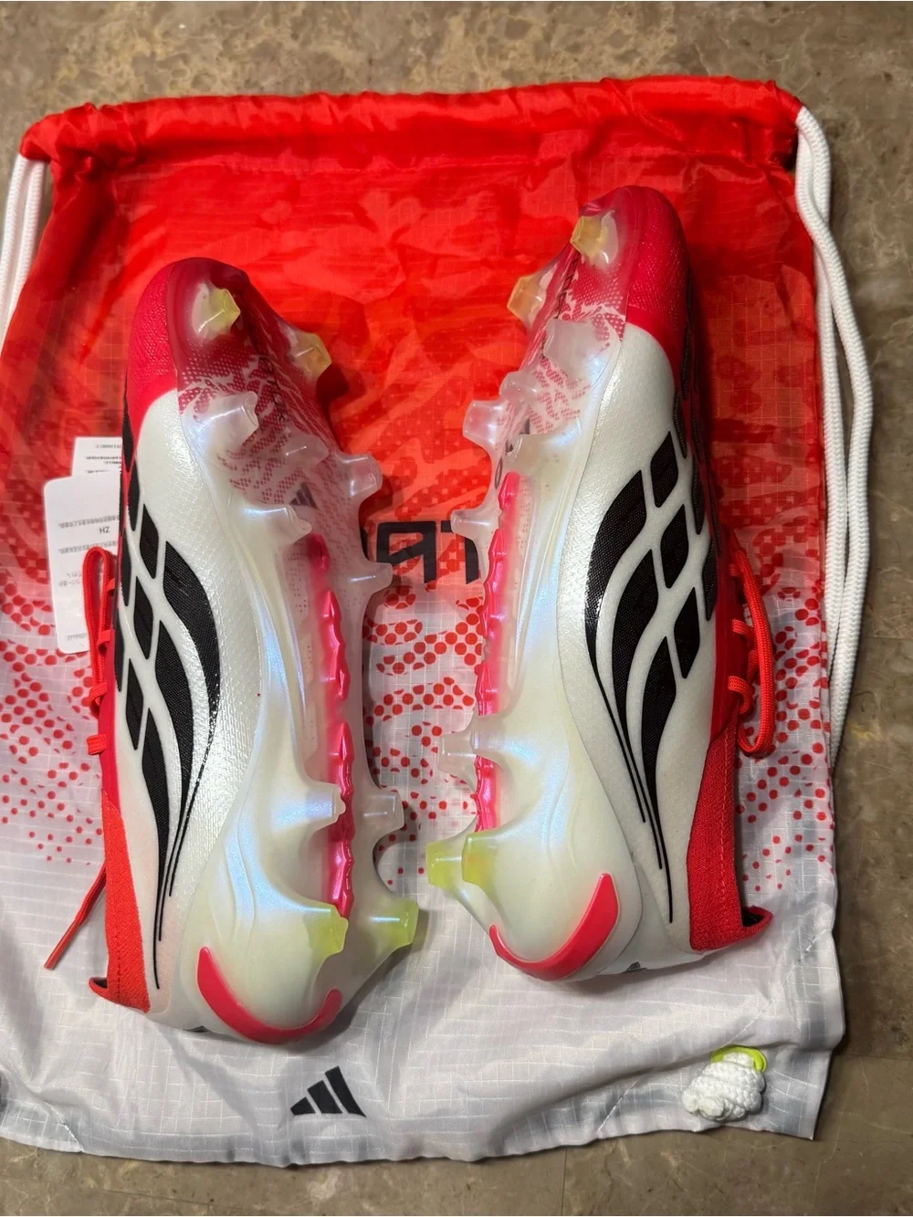 New adidas Predator Elite Fold-Over Tongue Firm Ground Soccer Cleats.